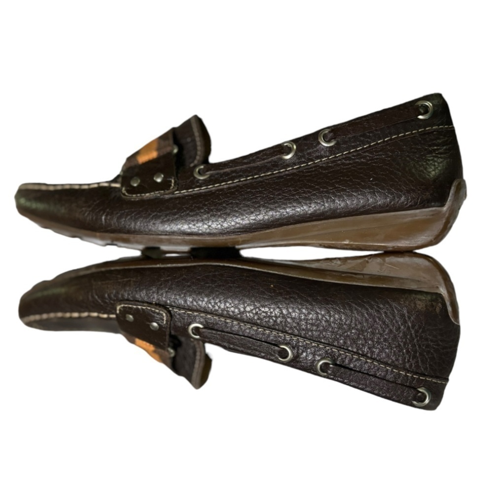 Geox Spira Dark Brown Loafers Size 37.5 / Ladies Size 6 Leather Driving Loafers - Picture 11 of 14